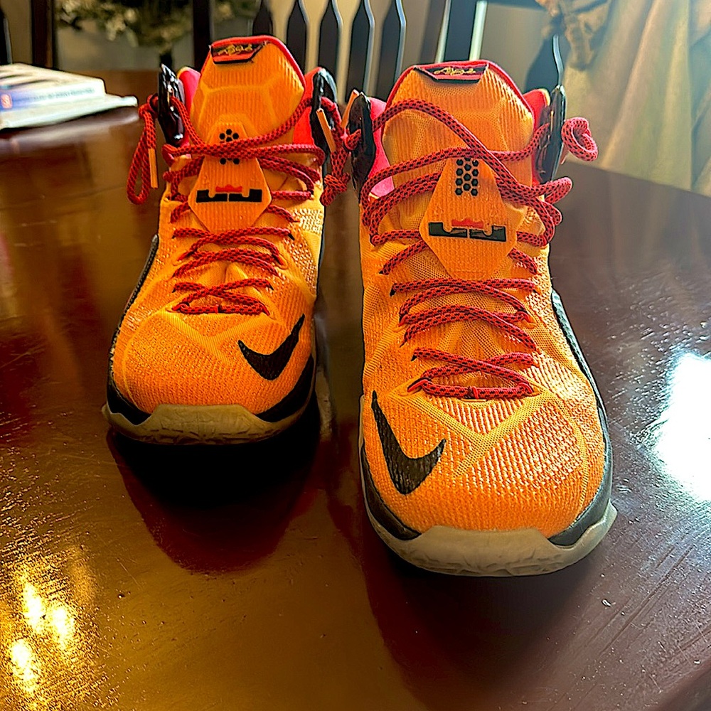 Nike lebron 12 Clevland.   Men’s size 14.  In like new condition.